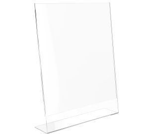 Slant Back Sign Holder – 11" × 17" Countertop Display