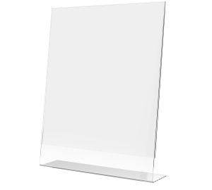 Slant Back Sign Holder – 11" × 14" Countertop Display