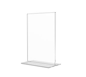 Bottom Load Sign Holder - 4" x 6" Countertop Display
