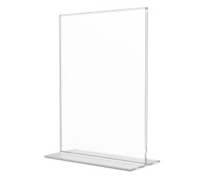 Bottom Load Sign Holder - 5" x 7" Countertop Display