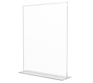 Bottom Load Sign Holder - 8.5" x 11" Countertop Display