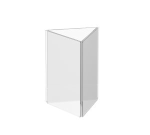 3 Sided Desktop Ad or Menu Holder - 4" x 6" Countertop Display