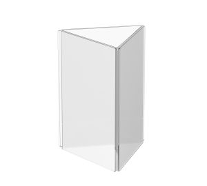 3 Sided Desktop Ad or Menu Holder - 5" x 7" Countertop Display