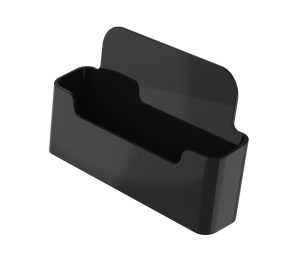 Single Pocket Business Card Holder – Countertop Display (Black)