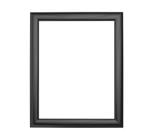 Plastic Snap Frame – 8.5” × 11” (Black)