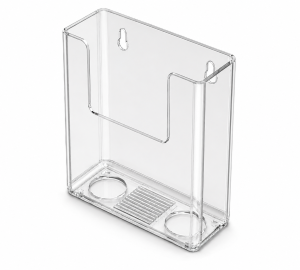 3.75" Trifold Brochure Holder – Wall-Mount Display