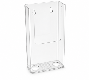 3.75" Trifold Brochure Holder – Wall-Mount Display