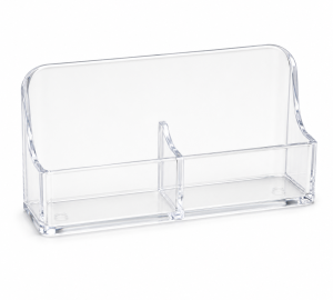 2-Pocket Vertical Business Card Holder – Countertop Display