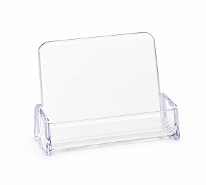 Single Pocket Business Card Holder with Tall Back – Countertop Display