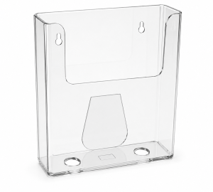 Half-Sheet Literature Holder (Up To 5.75") - Wall-Mount Display