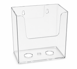 Half-Sheet Literature Holder with Deep Pocket (Up to 5.5") – Countertop & Wall-Mount Display