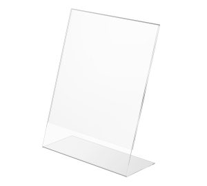 Slant Back Sign Holder – 8.5" × 11" Countertop Display