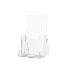 4" Brochure Holder with Front Business Card Pocket