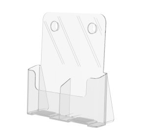 8.5" Literature Holder with Removable Divider – Countertop & Wall Mount Display