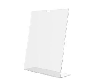 Slant Back Sign Holder Sealed 3 Sides – 4” x 6”